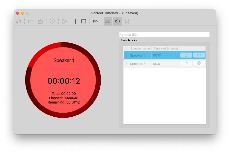 See instantly when the speaker is running out of time